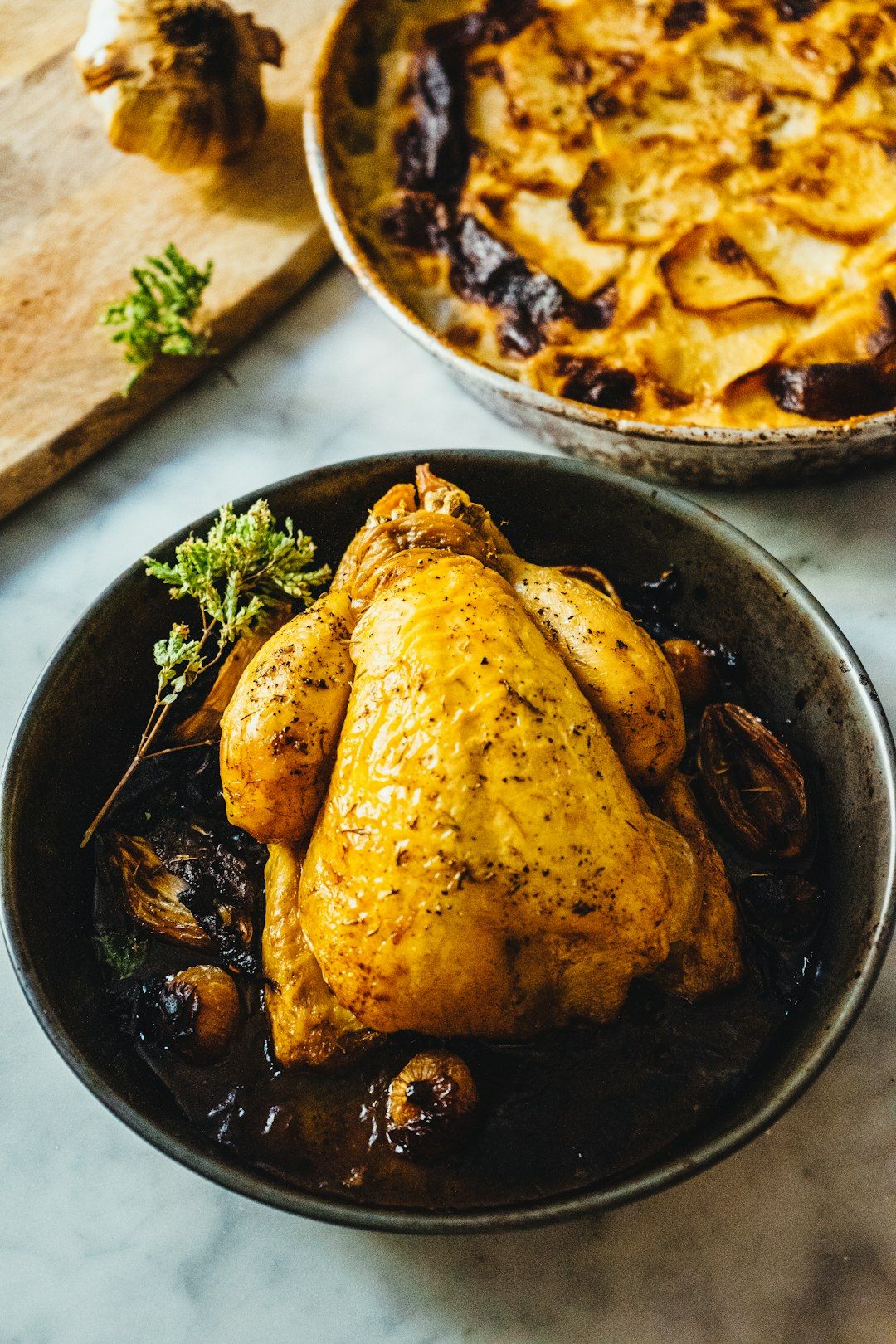 구운마늘연근조림